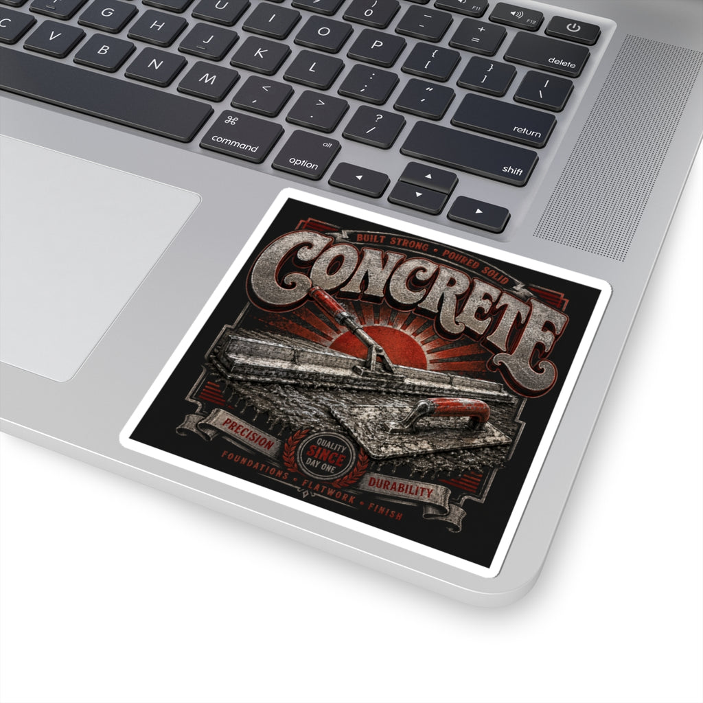 Built Strong Concrete Crew Sticker