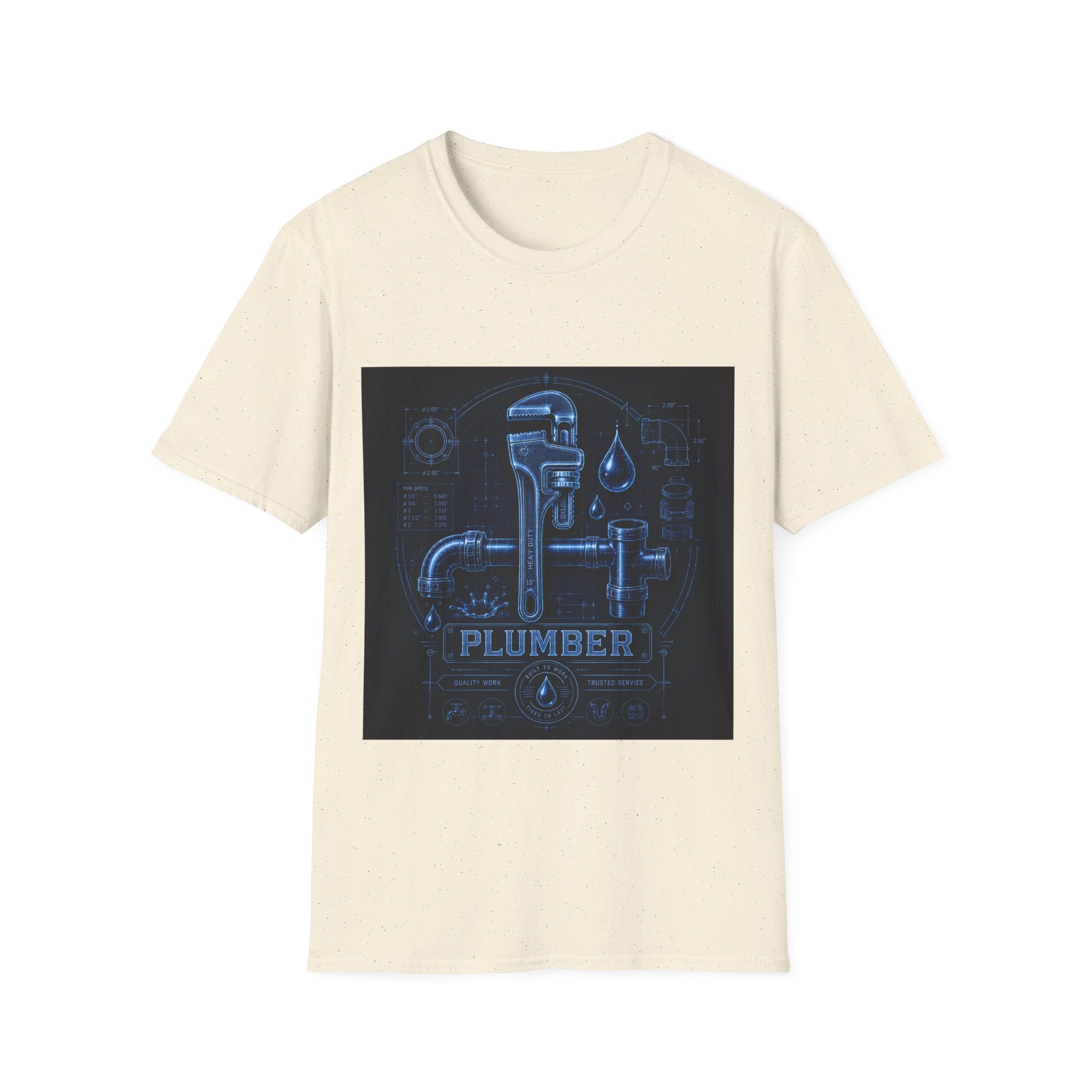 Proud Plumber Blueprint Classic Tee