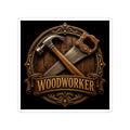 Proud Woodworker Badge Sticker