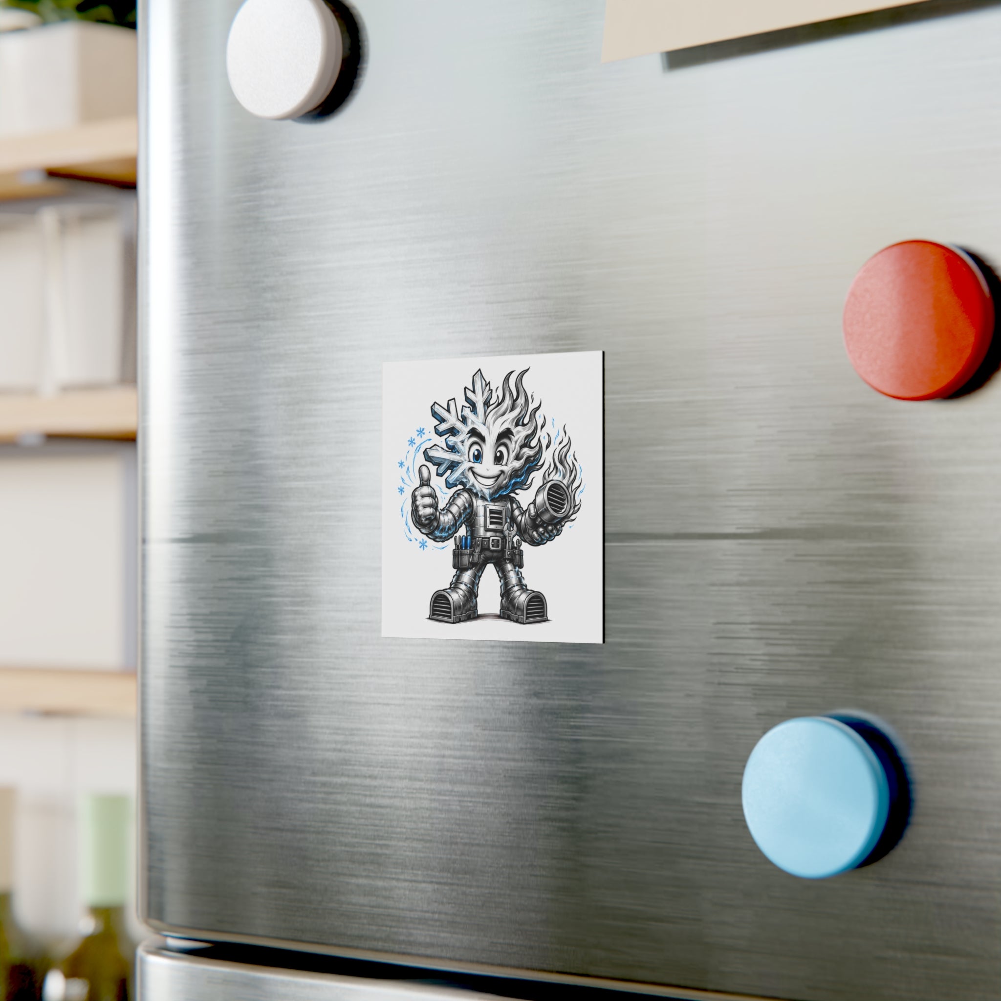 Chilly Robot Snowflake Buddy Magnet