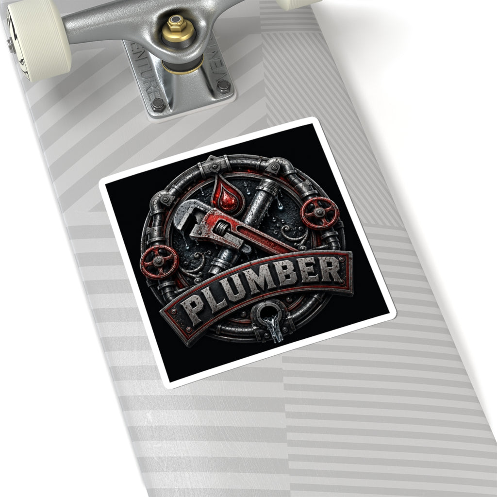 Proud Plumber Badge Sticker