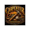 Carpenter Crafted With Pride Sticker