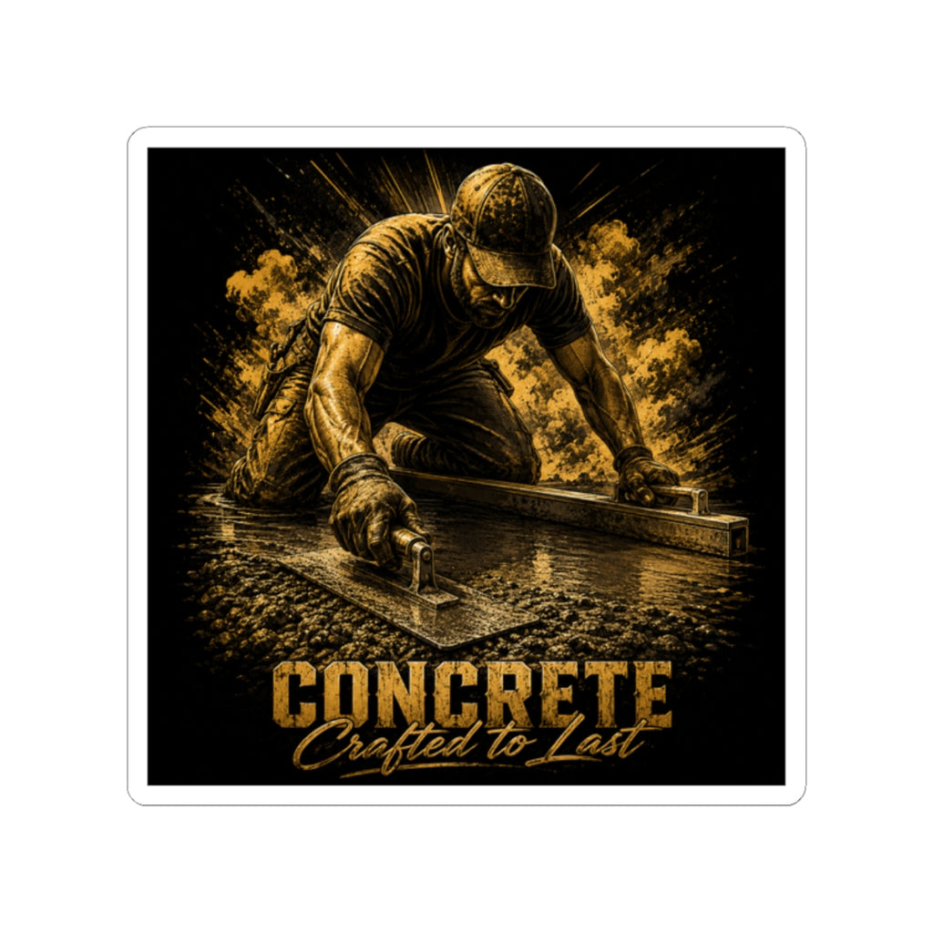 Concrete Crafted To Last Sticker