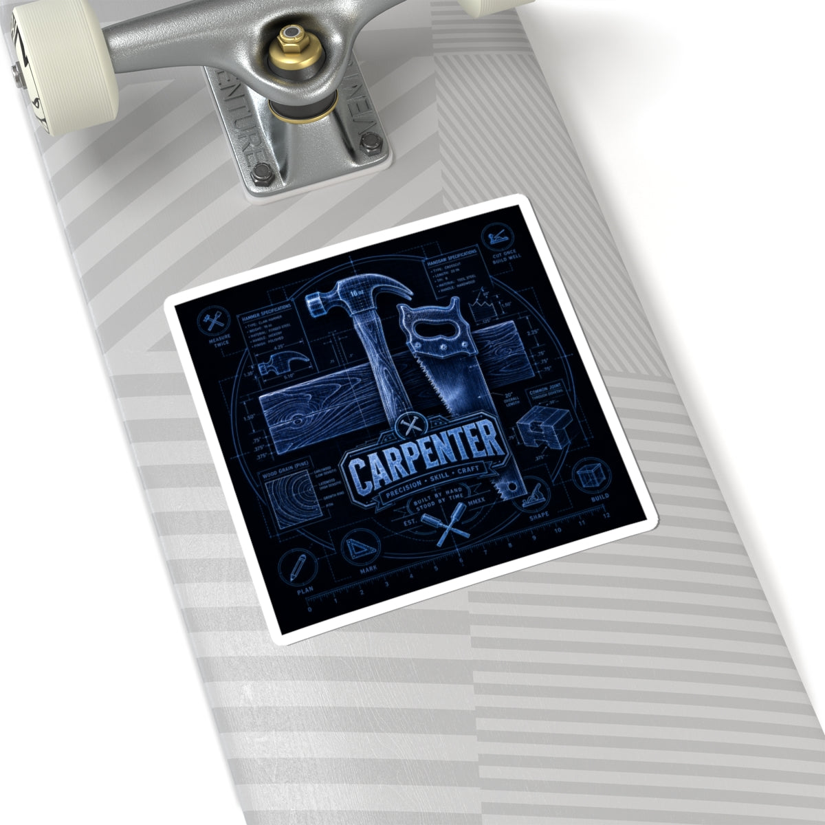 Carpenter Precision Skill Craft Sticker