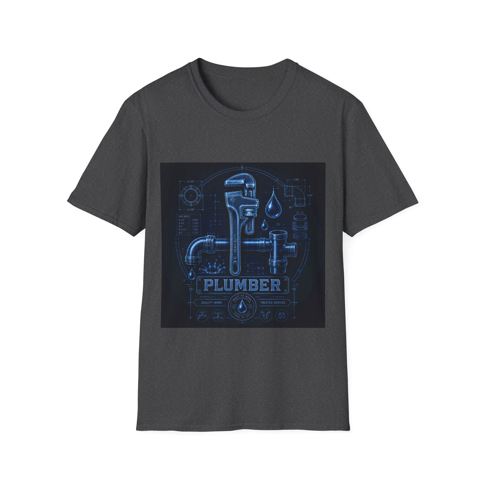 Proud Plumber Blueprint Classic Tee
