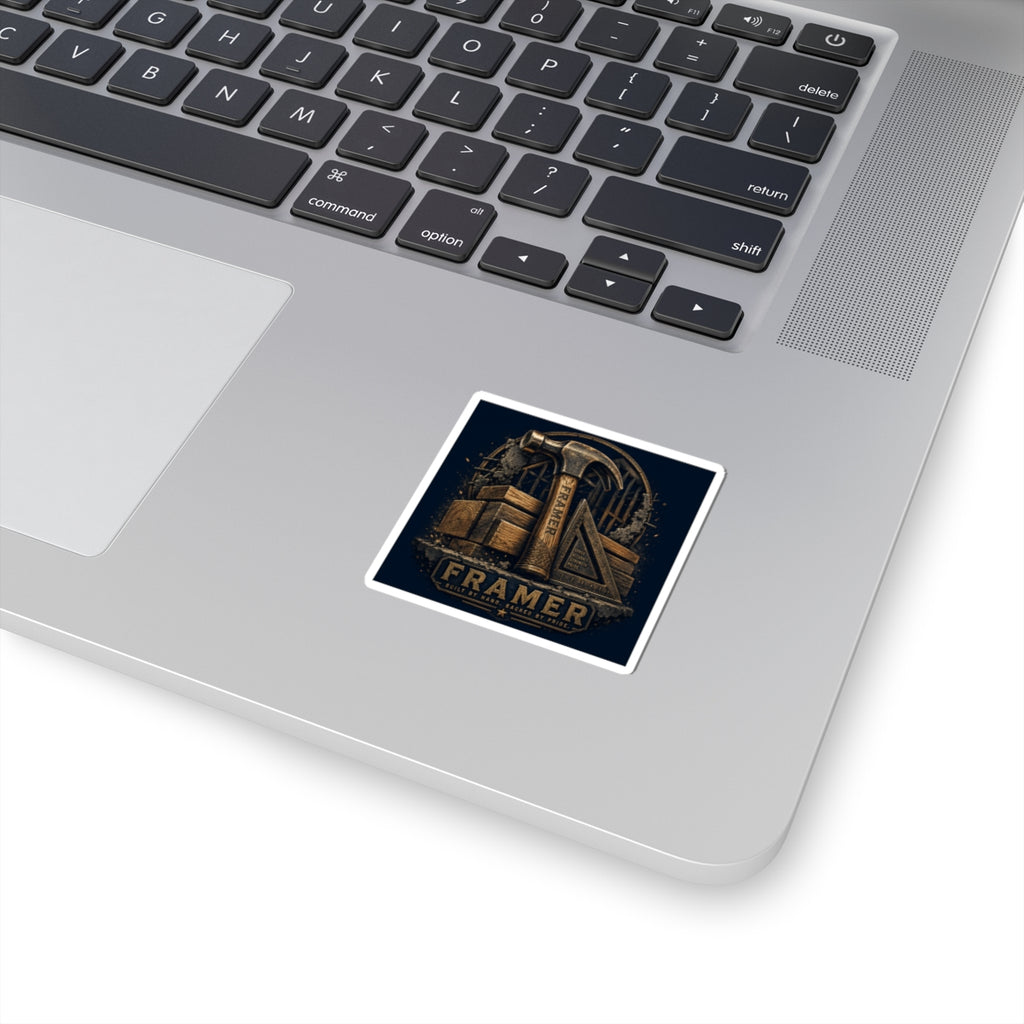 Built By Hand Framer Sticker