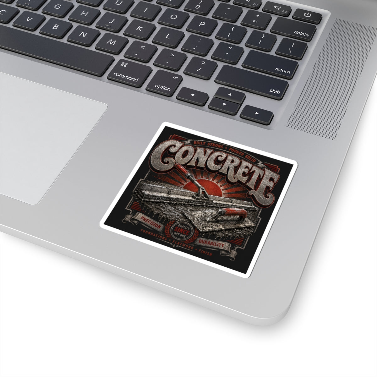 Built Strong Concrete Crew Sticker