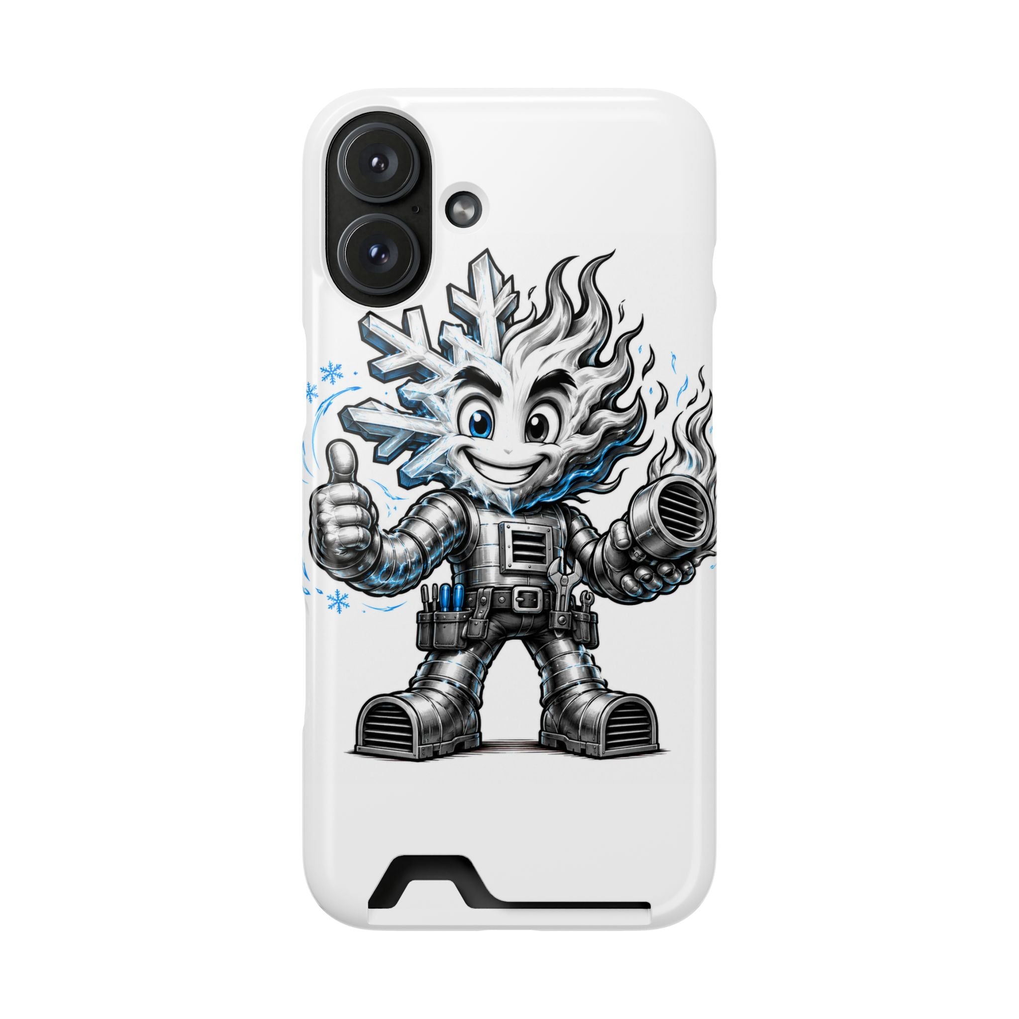 Chilly Robot Snowflake Buddy Phone Case
