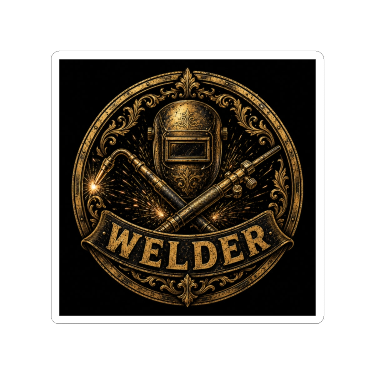 Proud Welder Badge Sticker