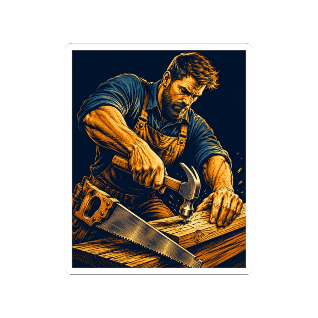 The Hardworking Carpenter Sticker