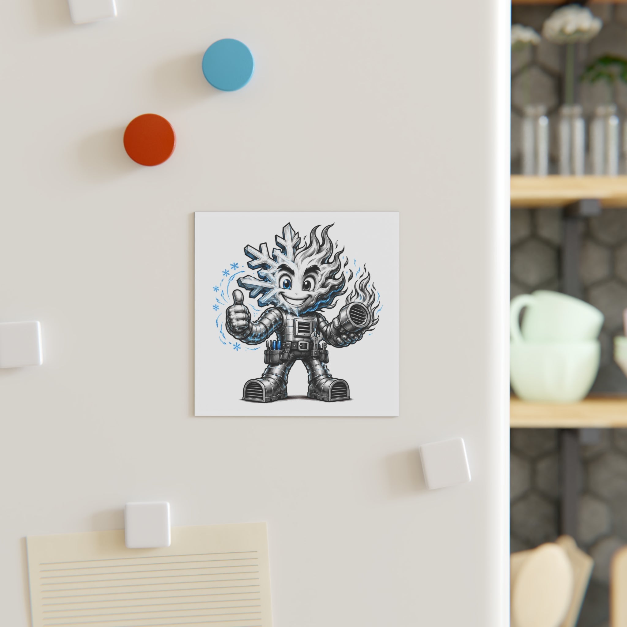 Chilly Robot Snowflake Buddy Magnet