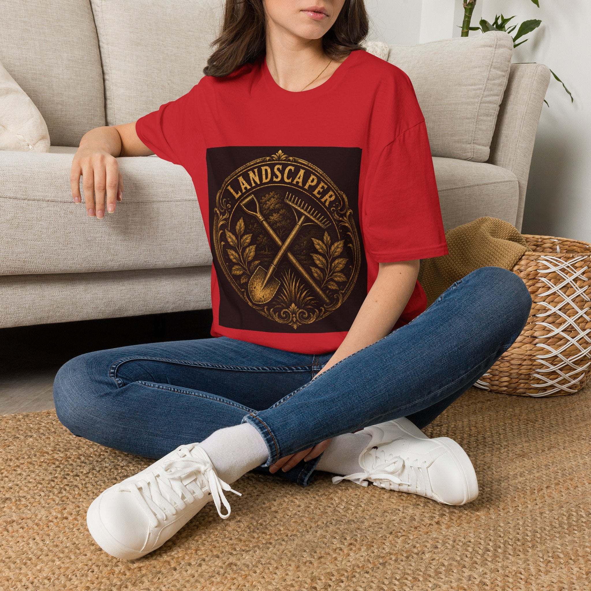 Golden Landscaper Emblem Classic Tee