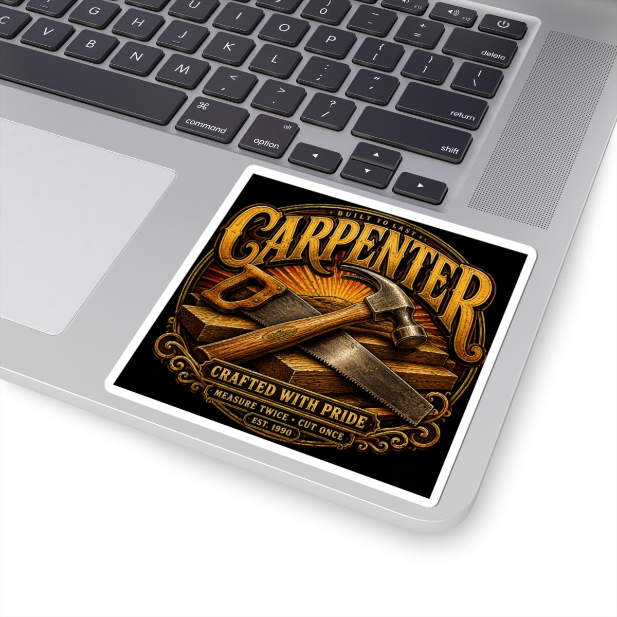 Carpenter Crafted With Pride Sticker