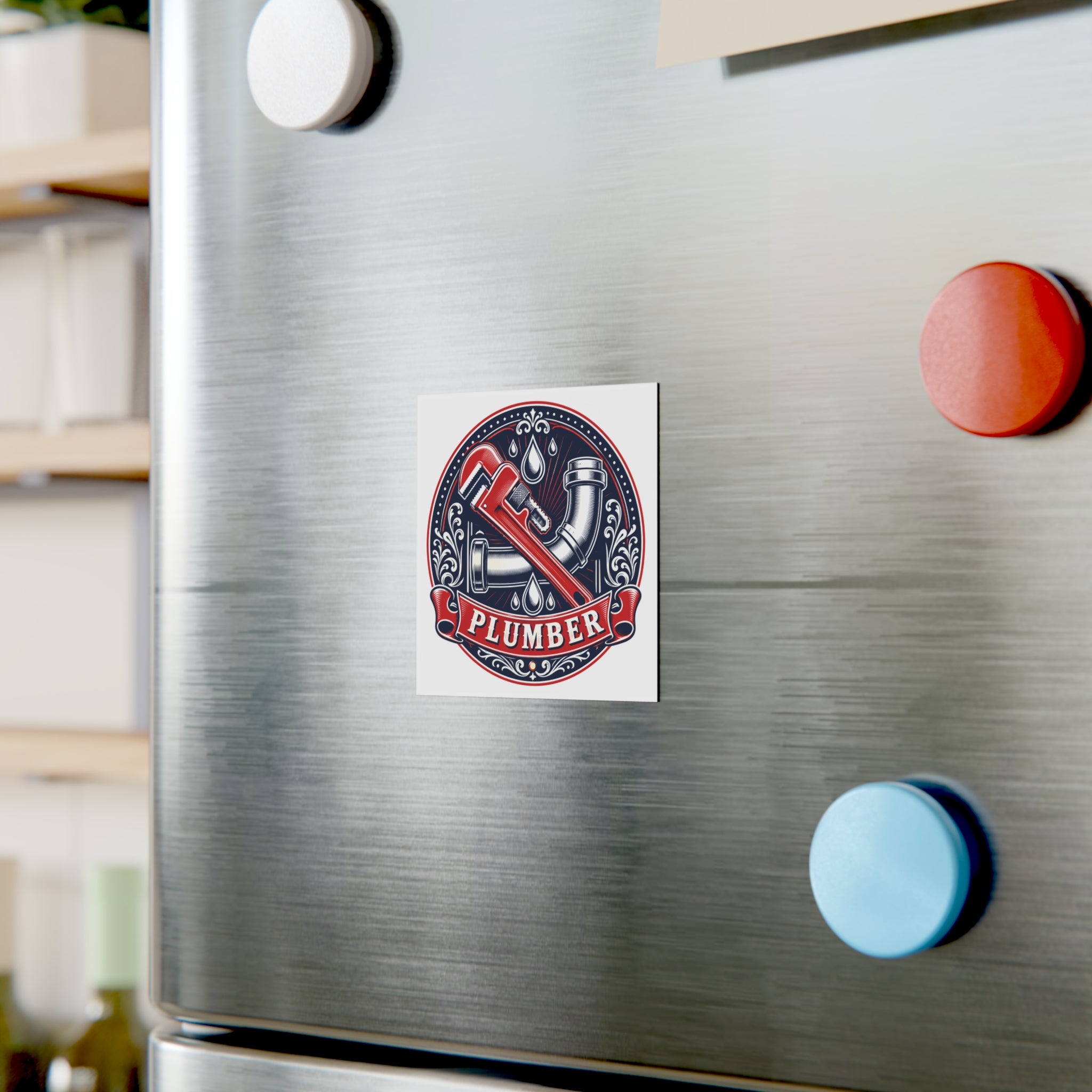 Proud Plumber Badge Magnet