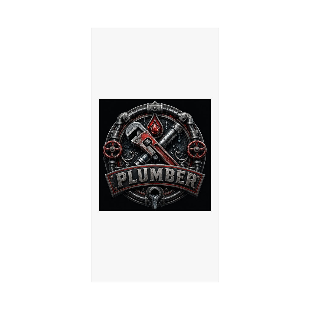 Proud Plumber Badge Poster