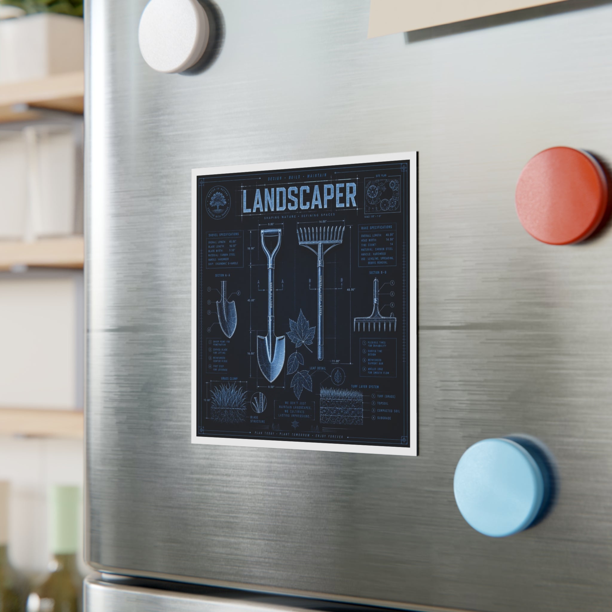Landscaper's Toolbox Essentials Magnet