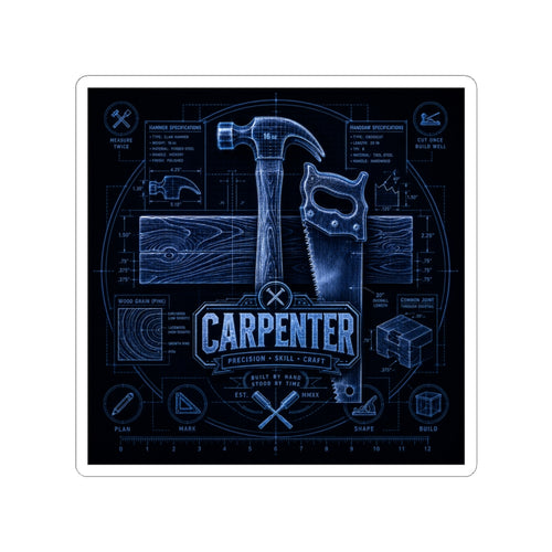 Carpenter Precision Skill Craft Sticker