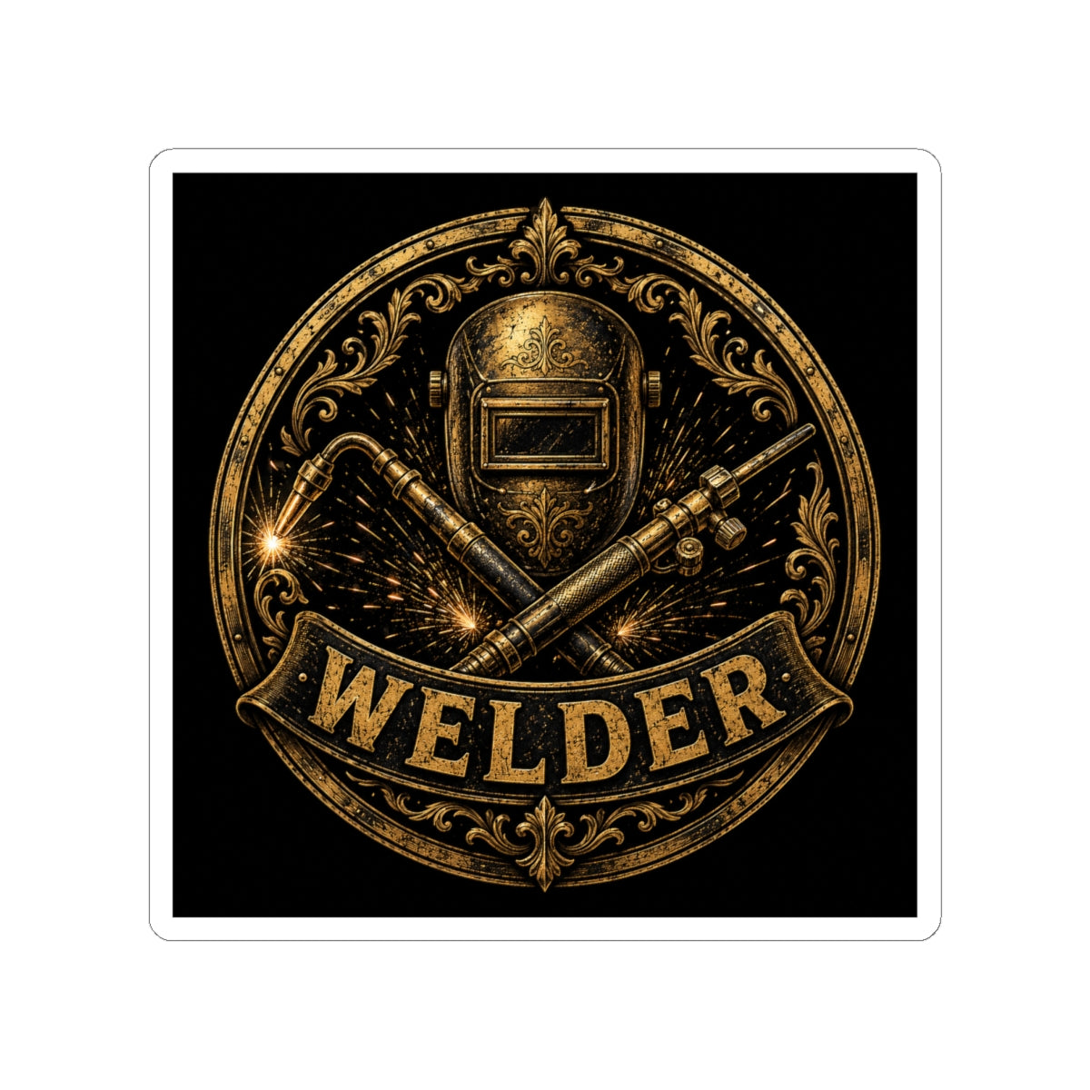 Proud Welder Badge Sticker