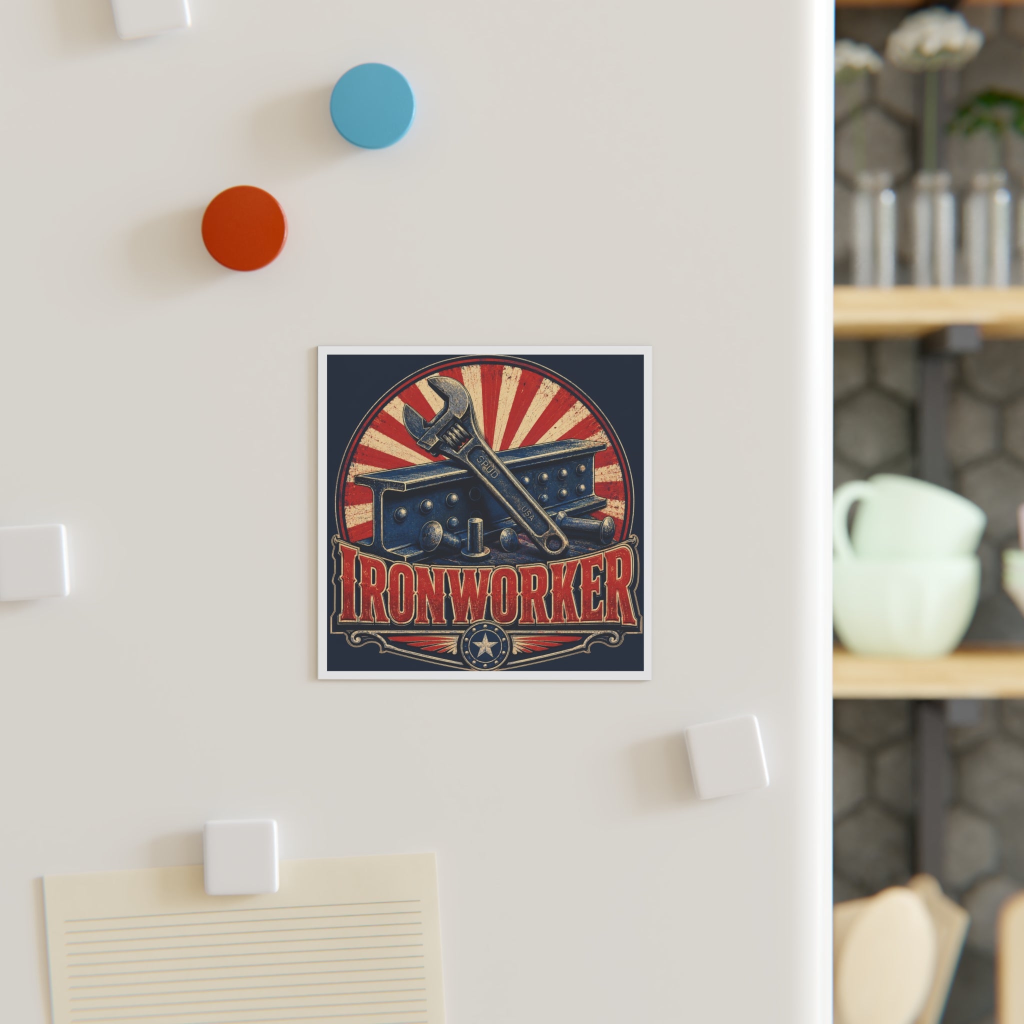 American Ironworker Pride Magnet