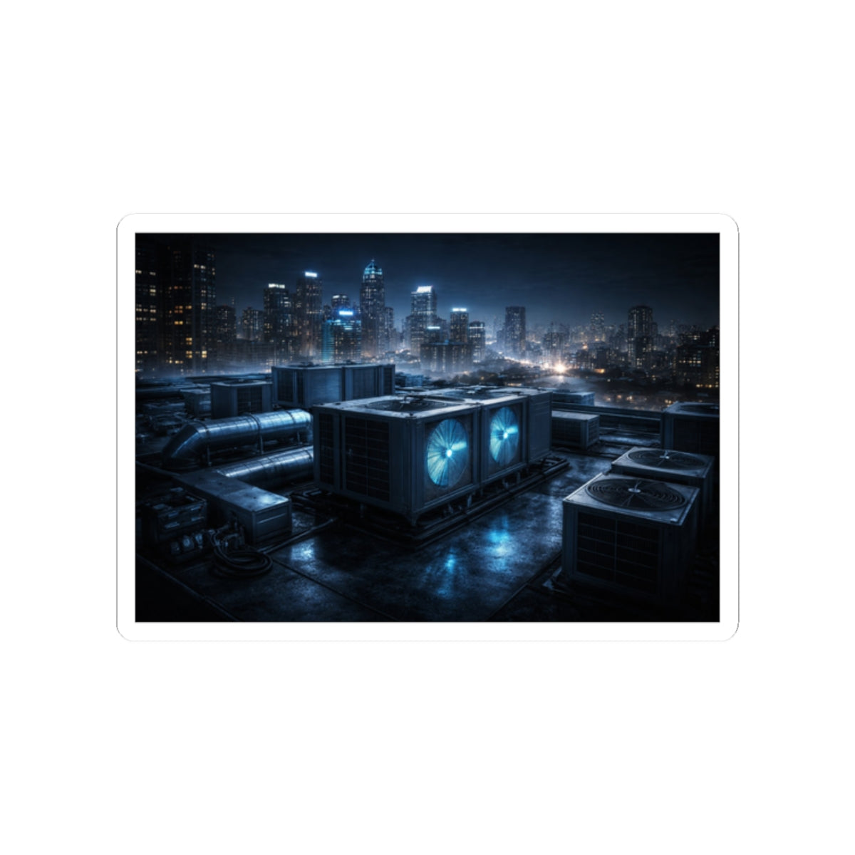 City Nights Cooling Systems Sticker