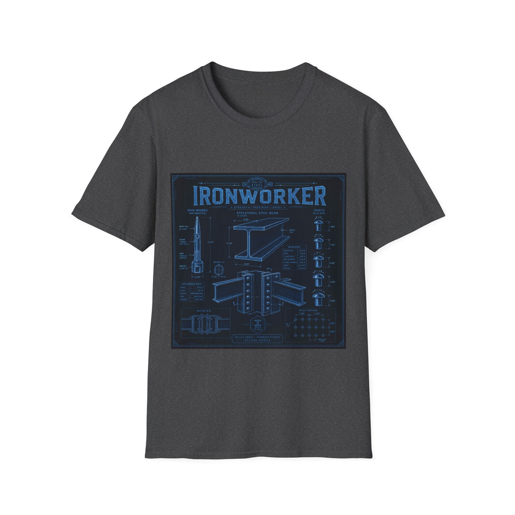Ironworker Structural Steel Blueprint Classic Tee