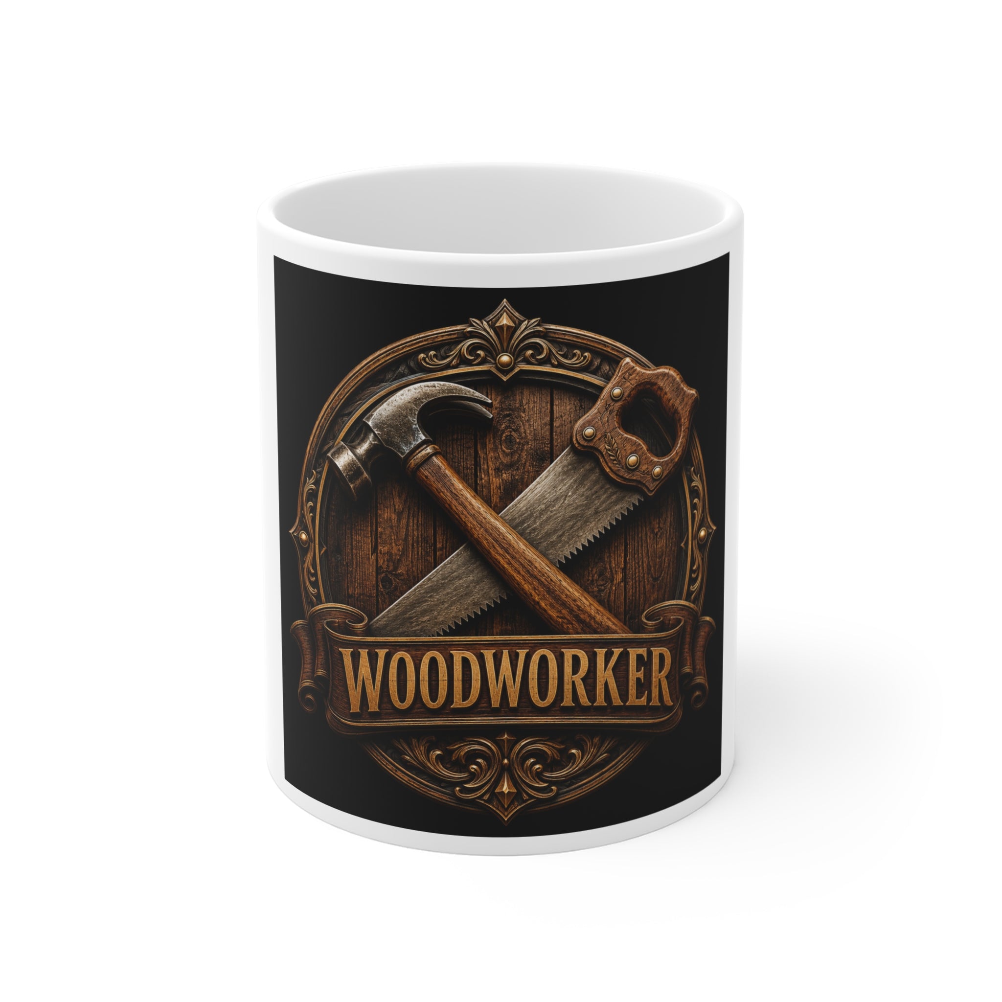 Proud Woodworker Badge Mug
